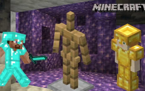 Jak zrobić stojak na zbroję w Minecraft?