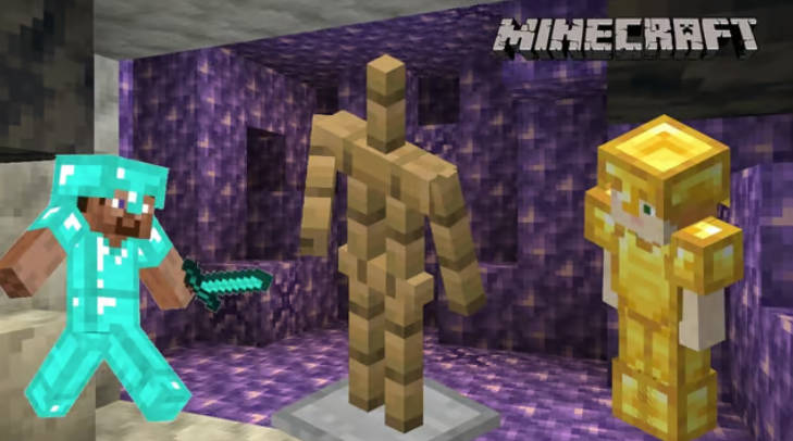Jak zrobić stojak na zbroję w Minecraft?